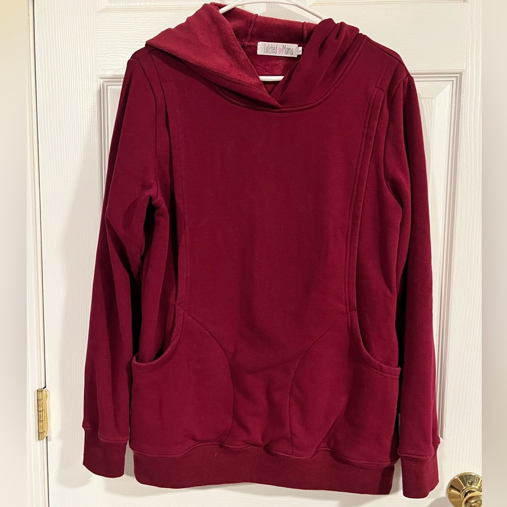Latched Mama Heavy Hoodie OG Red
